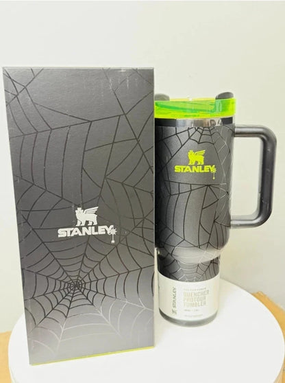 Stanley Halloween Web Glow H2.0 FlowState Tumbler 40oz Limited Edition – New | Free Shipping