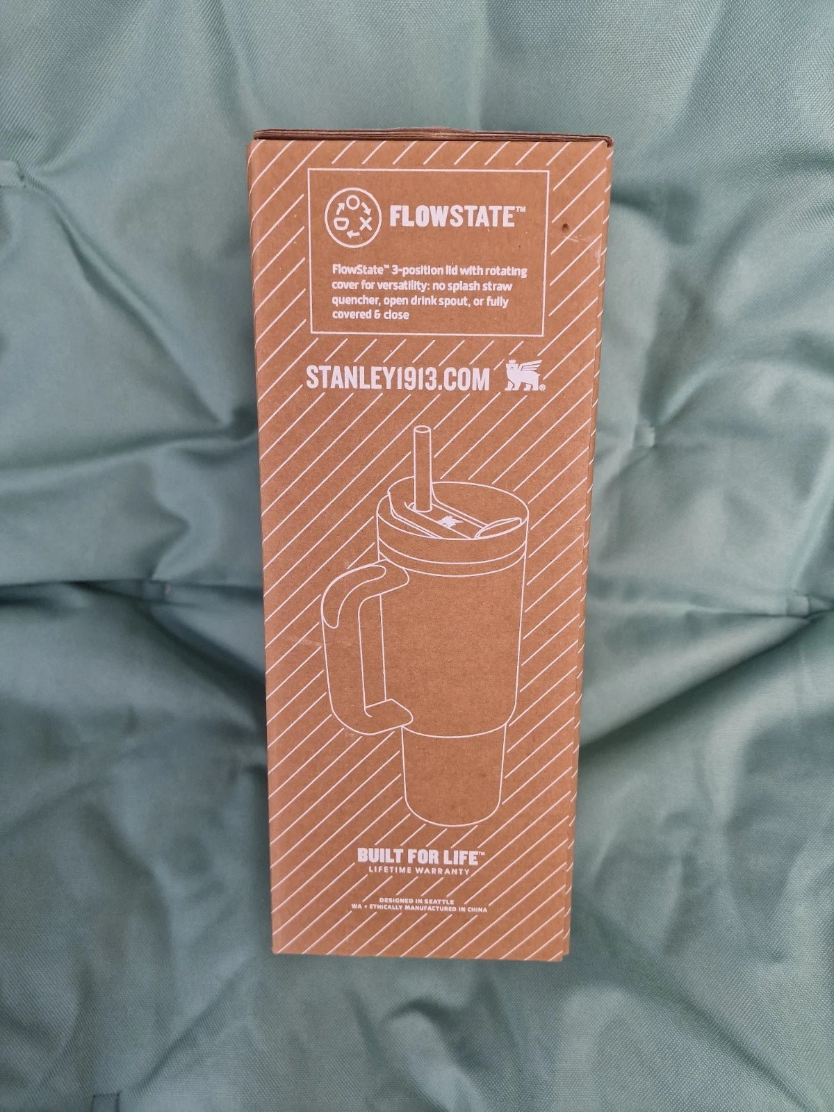 Stanley Quencher H2.0 FlowState Tumbler 40oz (1.18L) – Mist | Double-Wall Vacuum Insulated with Handle & Straw