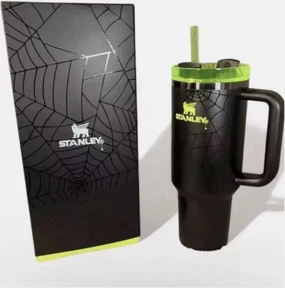 Stanley Halloween Web Glow Quencher H2.0 FlowState Tumbler 40 Oz Limited Edition