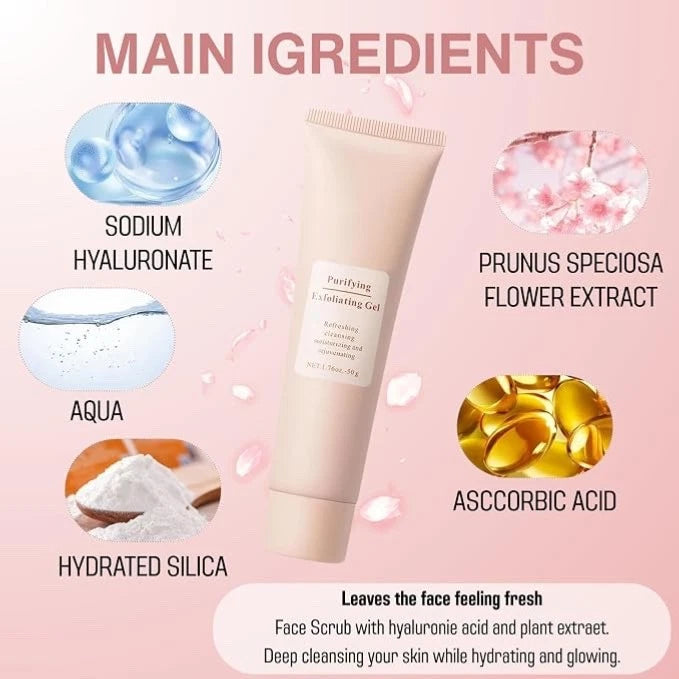 Purifying Exfoliating Gel for Face & Body 50g (1.76 oz) – Deep Cleansing Scrub