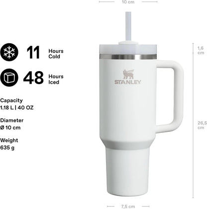 Stanley 1913 Quencher H2.0 FlowState Tumbler 1.2L – Vacuum Insulated Travel Mug with Handle & Straw