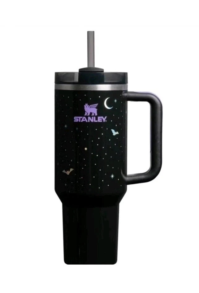 Stanley Halloween H2.0 FlowState Quencher Tumbler 40oz (1.18L) – Spellcast Black Limited Edition with Handle & Straw