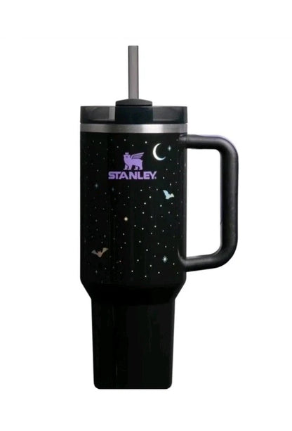 Stanley Halloween H2.0 FlowState Quencher Tumbler 40oz (1.18L) – Spellcast Black Limited Edition with Handle & Straw