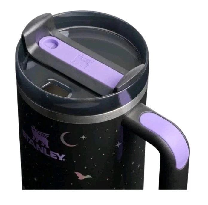 Stanley Halloween H2.0 FlowState Quencher Tumbler 40oz (1.18L) – Spellcast Black Limited Edition with Handle & Straw